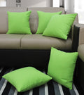 Airwill Cotton Apple Green Themed Cushion Covers For Cushions & Pillows (Green, Pack Of 5)