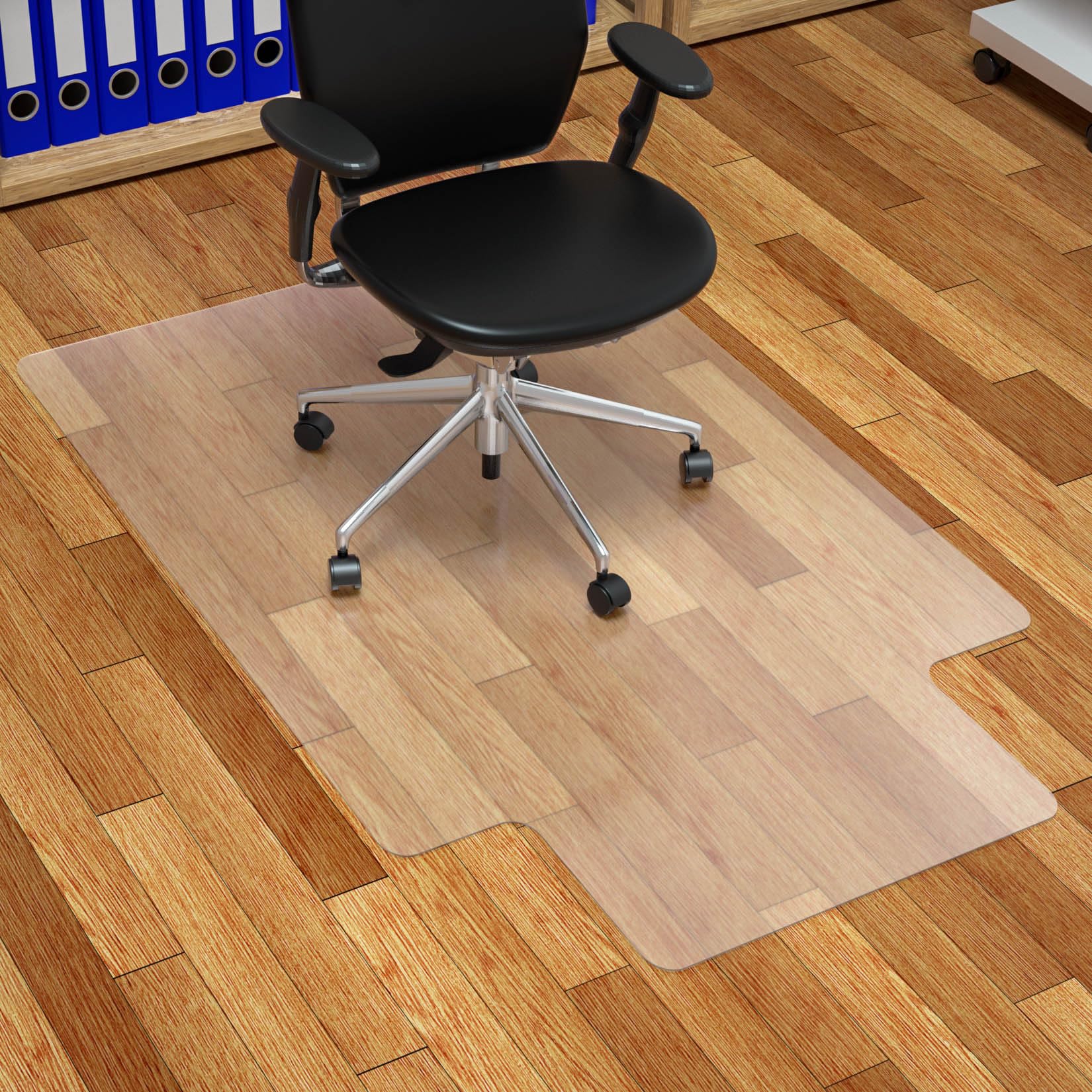 Futurhydro Chair Mat For Hardwood Floor, 30' X 48' Clear Anti-Slip Computer Desk Chair Floor Mat, Easy Glide, Transparent Mats
