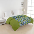 Swayam Double Size Ac Comforter | 254 Cm X 228 Cm | Green, 150 Gsm | Comes With Health Layer : Prevents Oozing Out Of Fibre