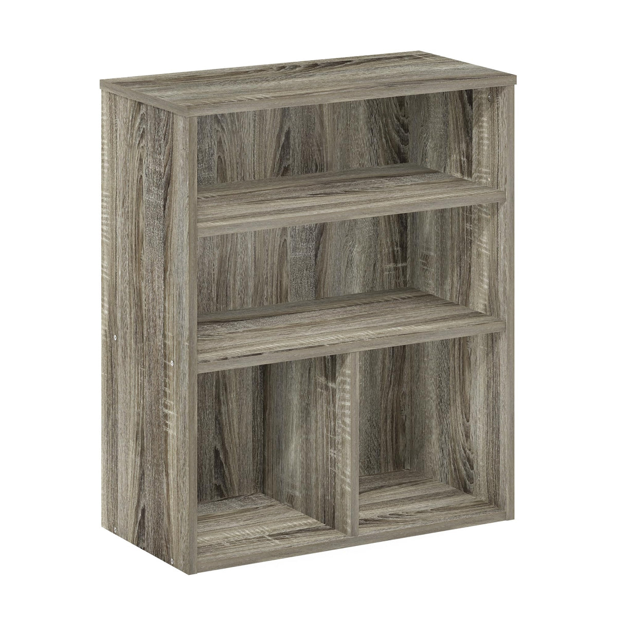 Furinno Pasir 3 Tier Display Bookcase, French Oak