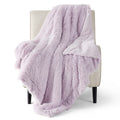 Bedsure Faux Fur Purple Throw Blanket - Fuzzy, Fluffy, Shaggy Purple Blankets, Soft Thick Sherpa Lavender Blanket, Cozy Warm Lav