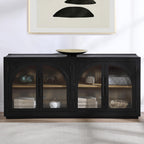 Steve Silver Company Magnolia Black Server Cabinet, Ebony