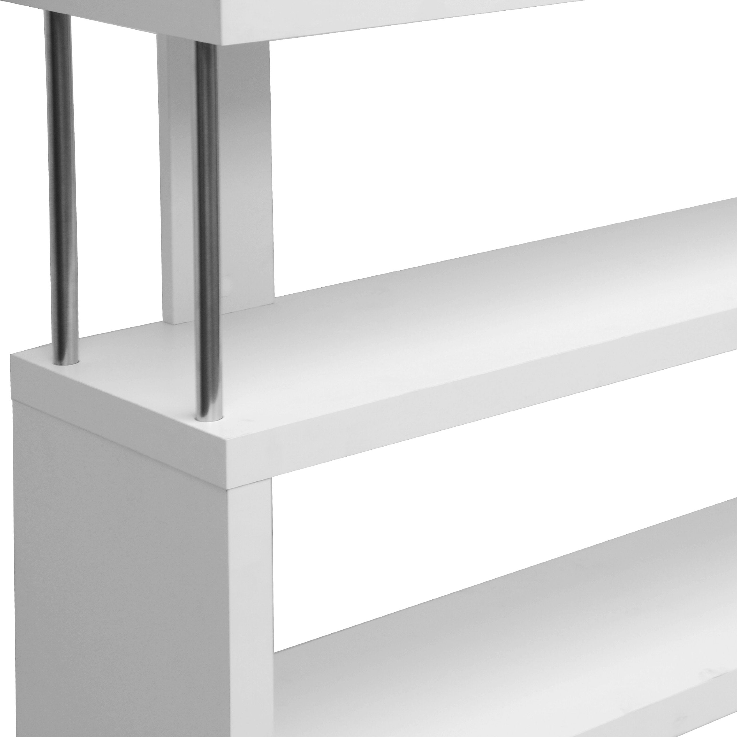 Baxton Studio Barnes 6-Shelf Modern Bookcase - Thumbnail 4