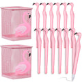 Henoyso 14 Pcs Metal Flamingo Pen Pencil Holder Cute Pink Pen Holder Flamingo Pens Pink Ink Pens Square Pencil Cup For Desk Offi