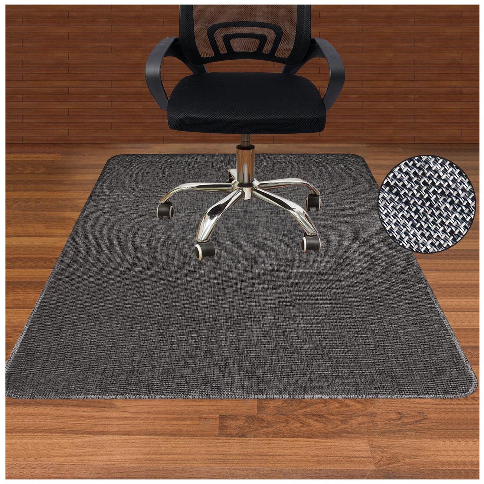 Aibob Office Chair Mat For Hardwood Floor, 36 X 48 Inches, Hard Floor Chair Mats Under Computer Desk, Easy Glide For Rolling Cha