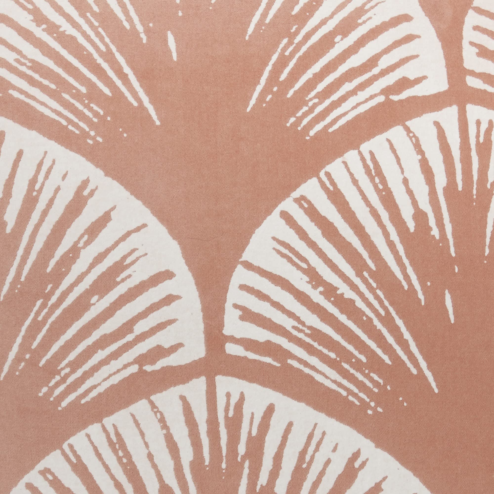 HomeRoots 100% Cotton Coral and Ivory Scales Pattern Throw Pillow