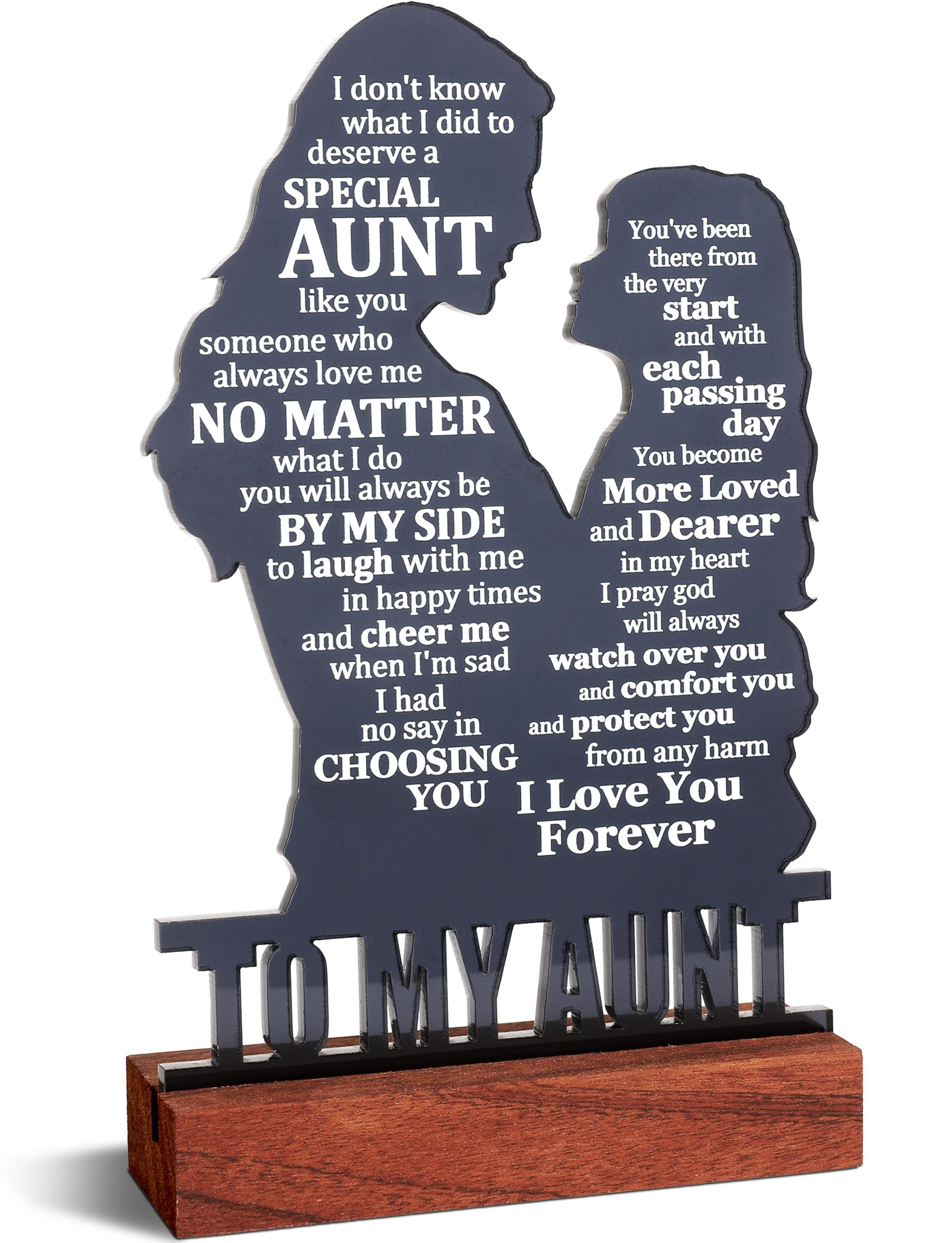 Aunt Gifts from Niece - Aunt Birthday Gifts - Best Aunt Ever Gifts - Auntie Gift Ideas - Aunt Mother's Day Gifts - Christmas Gif