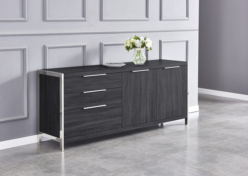 Best Quality Furniture Ac12-A Cabinet, Walnut