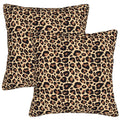 Leopard Print Throw Pillow Covers Home Decor 18X18 Inch Cute Cheetah Print Decorative Pillowcase Cushion Cover Soft Durable For