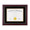 ELSKER&HOME Picture Frame - Classic Cherry Wood, 10.5x11 inches, Certificate Frame with Semi-Tempered Glass, Velvet Mat, Black