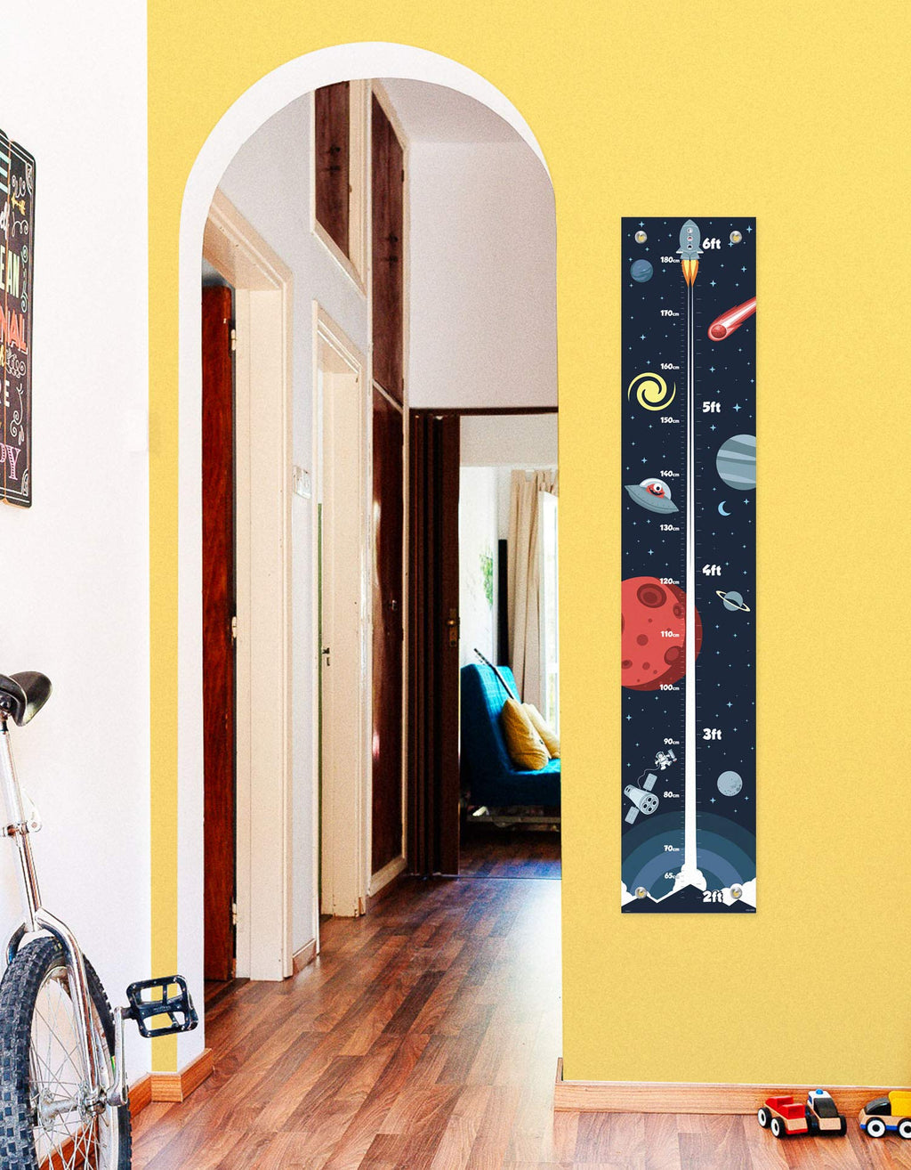 Cute Astronomy Gifts For Kids Growth Height Chart For Kids Space Decor For Nursery Wall Growth Chart