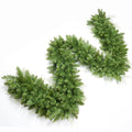 9 FT Pre-lit Christmas Garland Holiday Artificial 50 Led Light for Stairs Wall Door Indoor Outdoor Garland with Battery Operated