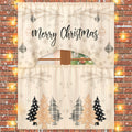 Ganeen 3 Pcs Christmas Kitchen Curtain Set Kitchen Window Tier Curtains and Valance Buffalo Plaid Curtains Black and White Kitch