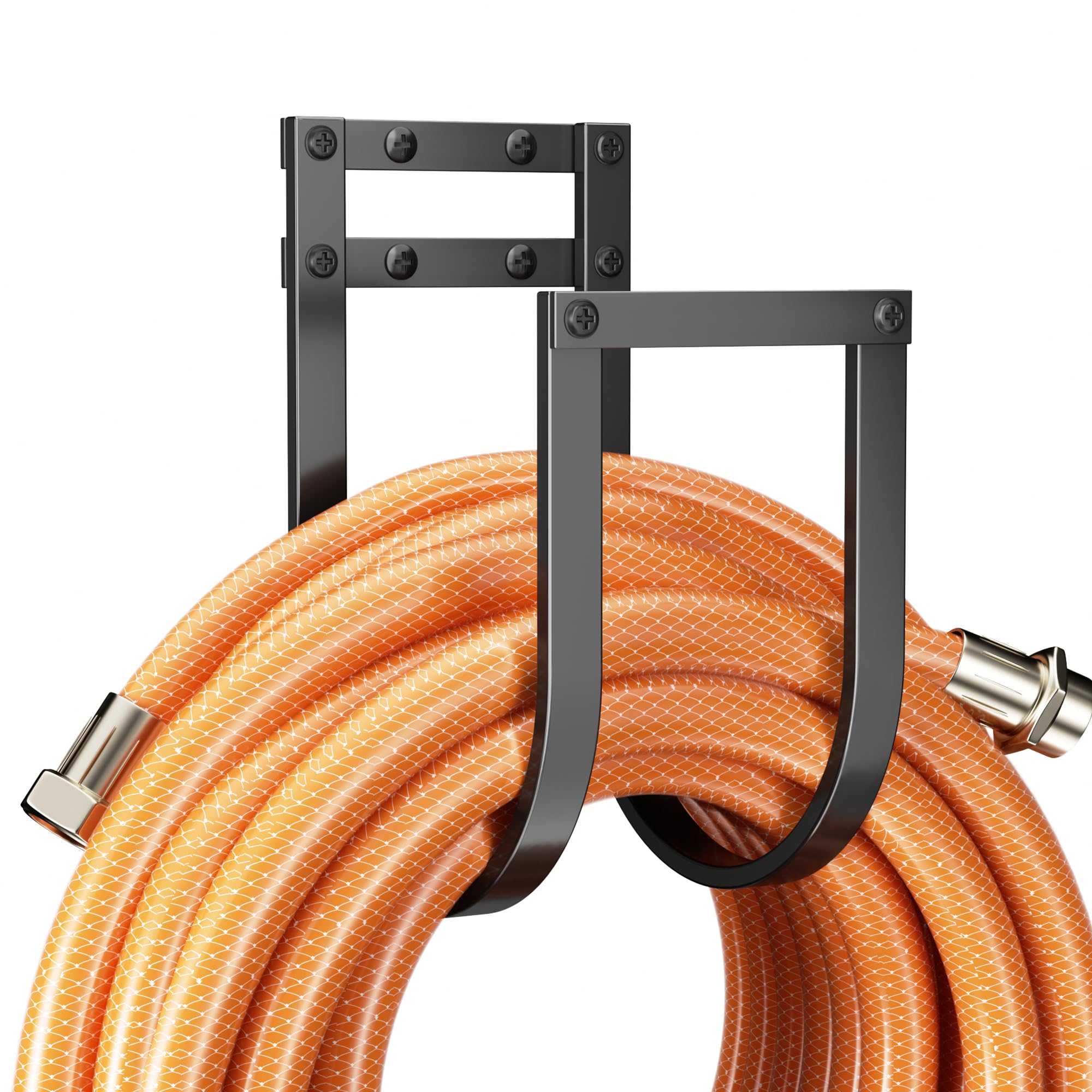 Garden Hose Holder Wall Mount - Metal Water Hose Hanger For Outside, Durable Hose Hook For Garden, Garage, Or Yard Storage