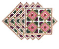 Dollsofindia Set Of 5 Katchi Embroidered Cushion Covers With Mirrowork  16 X 16 Inches Each (Kw35)