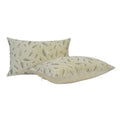 Monkdecor Patti Fur Design Velvet Cushion Cover 12X18 Inches (Cream) Set Of 1 Piece