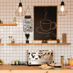 Jetec 3 Pcs Coffee Bar Decor Sign Mason Jar Wall Hanging Plaque Farmhouse Kitchen Decor Wooden Coffee Decor Sign For Kitchen Hom