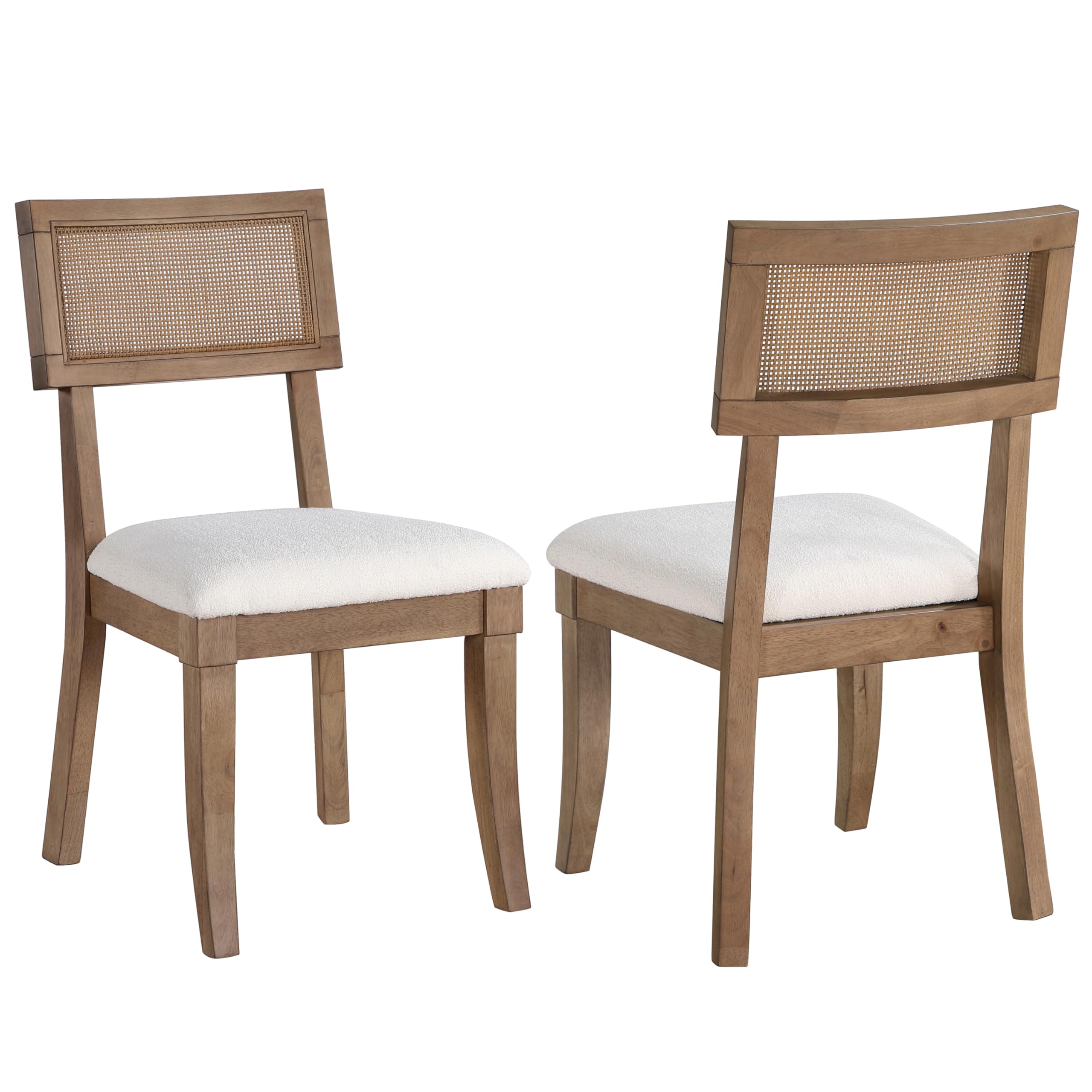 Colvin Brown Cane Side Chair, Set of 2