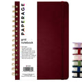 Paperage Graph Paper Spiral Notebook & Journal, (Burgundy), 160 Pages, Medium 5.5 Inches X 8 Inches - 100 Gsm Thick Graphing Pap