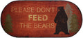 Mayberry Rug Dont Feed Bears Rug, 20 in x 44