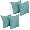 Blazing Needles Square Polyester Jacquard Throw Pillows, 17", Mabul Seaglass 4 Count