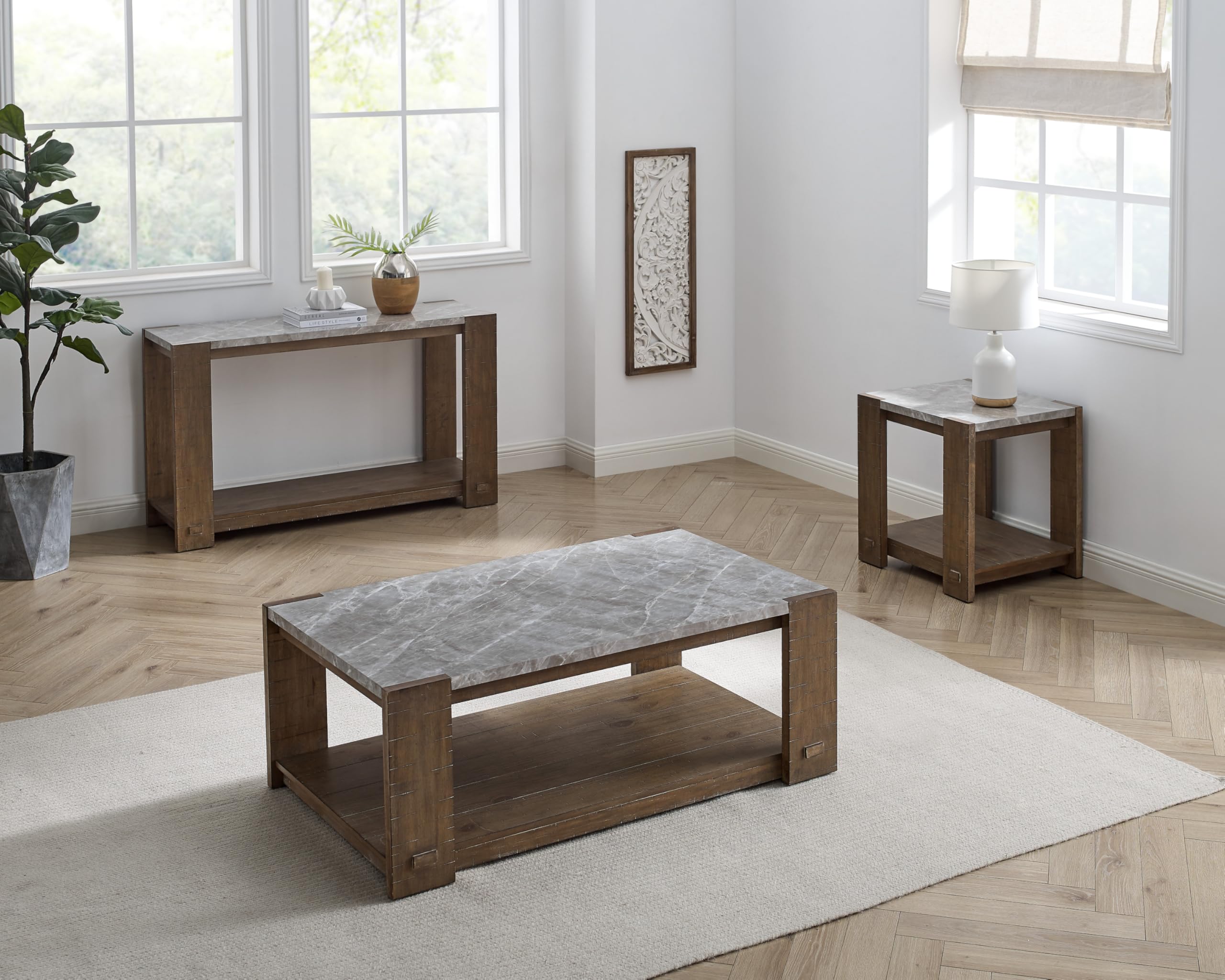 Steve Silver Halle Ebony 6-Piece Dining Set with Bench HE555-BN-C6PC