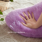 Easttree Heart Pillows, Purple Heart Shaped Pillows, Love Throw Pillows Gifts, Ultra Faux Rabbit Fur Soft Small Cute Fluffy Pill