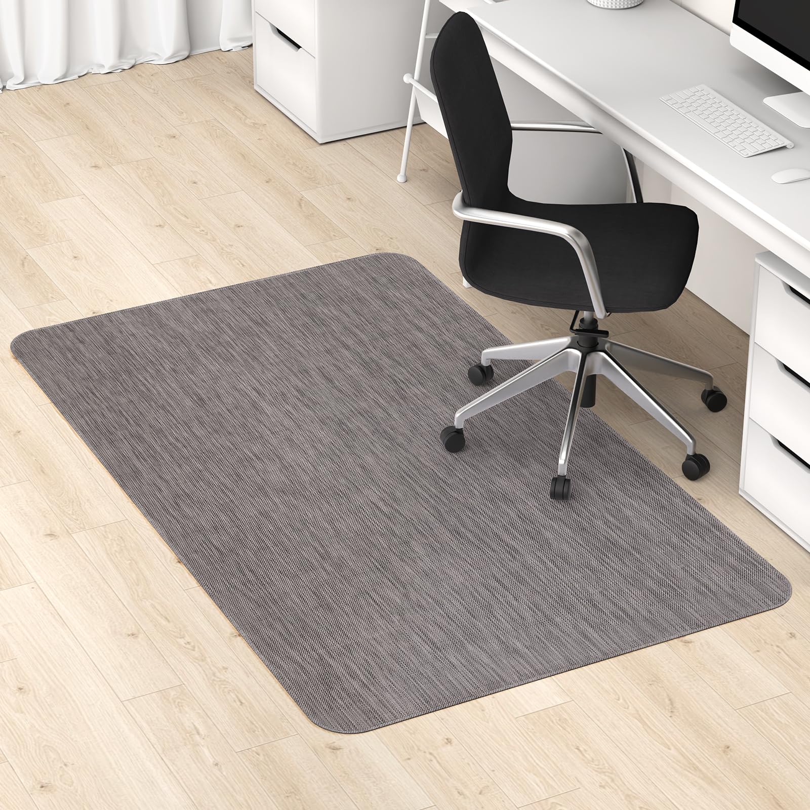Blvornl Office Chair Mat For Hardwood Floor, 35' X 48' Desk Computer Chair Mat For Hard Wood And Tile Floor, Large Anti-Slip H