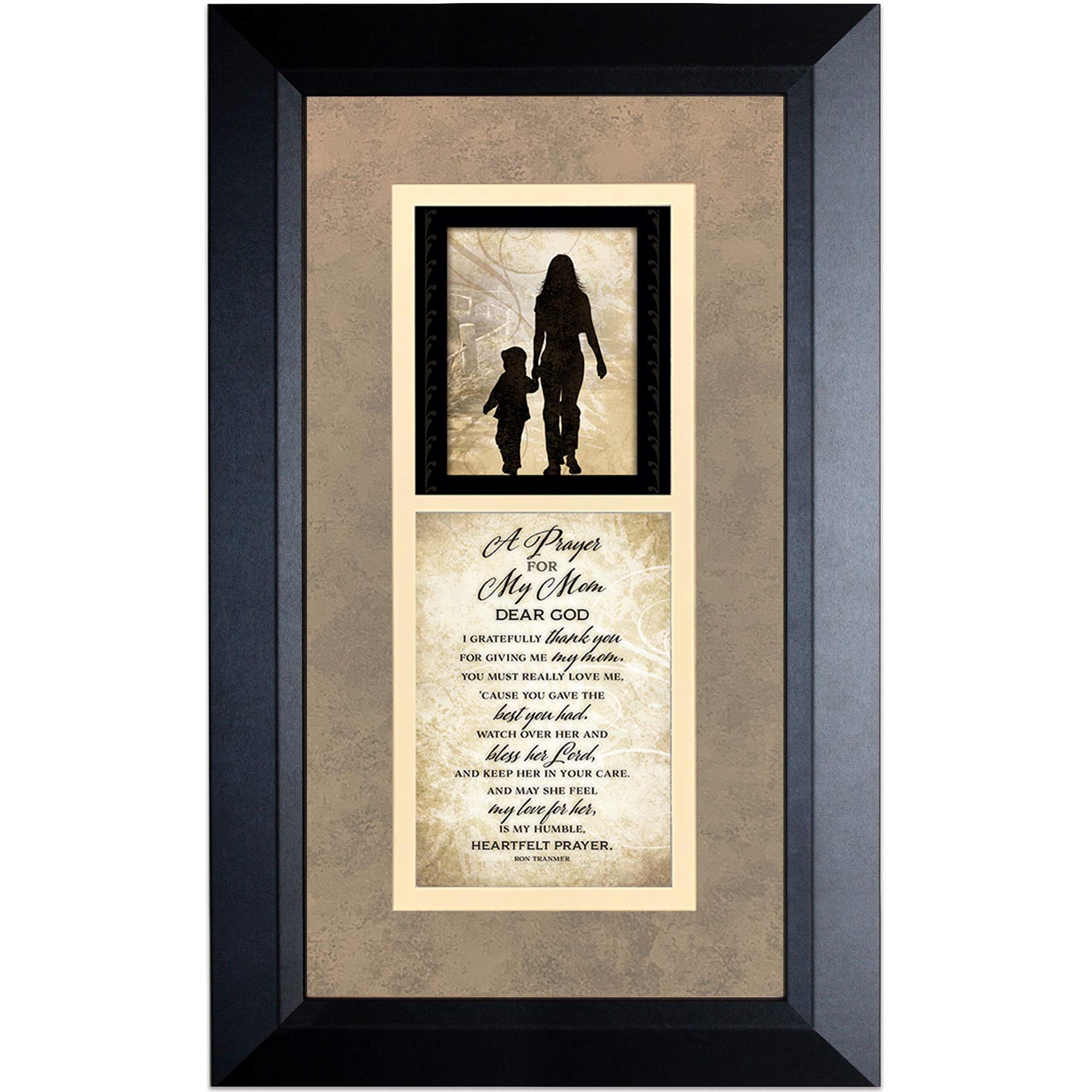 DEXSA Prayer for My Mom Wood Frame Wall Plaque for Mothers Day, Birthday Gift for Mom | Made in USA | Bonus Mom Gift, Mother-in-