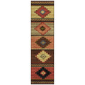 Addison Rugs Sonora Aso31 Brown 2'3" X 7'6" Indoor Outdoor Runner Rug, Easy Clean, Machine Washable, Non Shedding, Bedroom, Living Room, Dining Room, Kitchen, Patio Rug