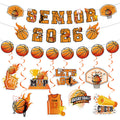 Senior Night Basketball Party Decorations - Senior 2026 Graduation Decoration Basketball Banners with Hanging Swirls for High Sc