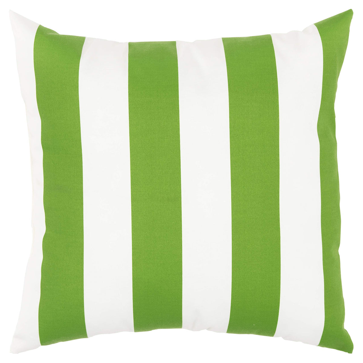 Rizzy Home Stripe 22&quot; x 22&quot; Indoor/Outdoor Polyester Pillow-Green Apple