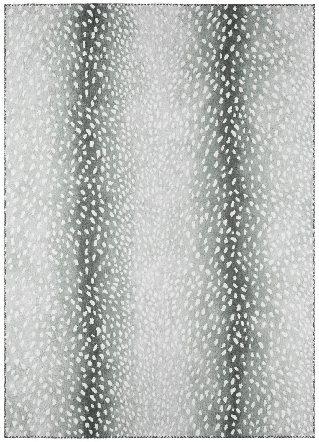 Addison Rugs Safari Asf33 Grey Washable 3' X 5' Indoor Outdoor Area Rug, Easy Clean, Machine Washable, Non Shedding, Bedroom, Entry, Living Room, Dining Room, Kitchen, Patio Rug