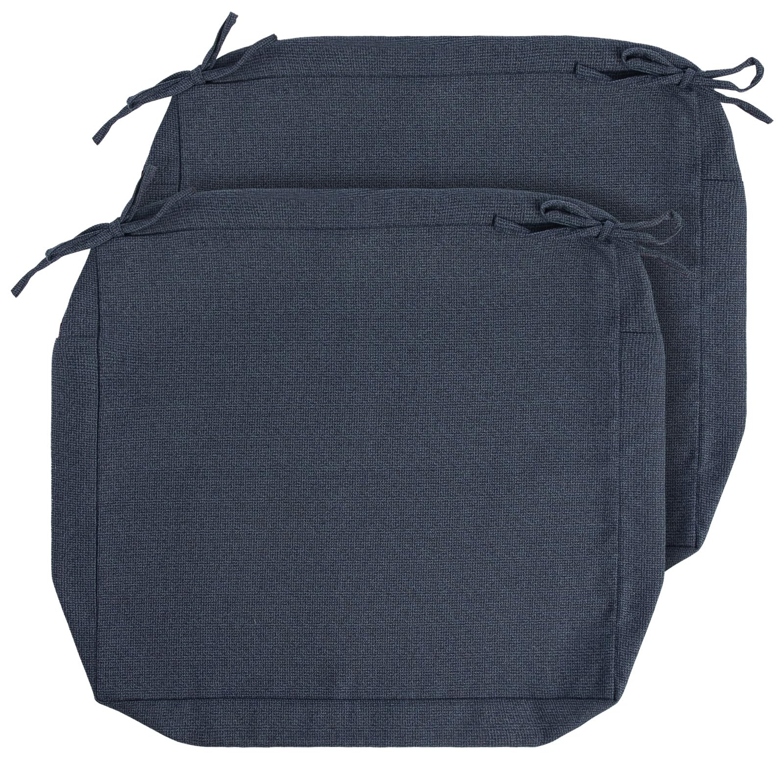 In4 Care Patio Cushion Covers With Ties, 2 Pack, Outdoor Water Resistant Deep Seat Chair Cushion Slipcover 24X24X4 Inch For Gard