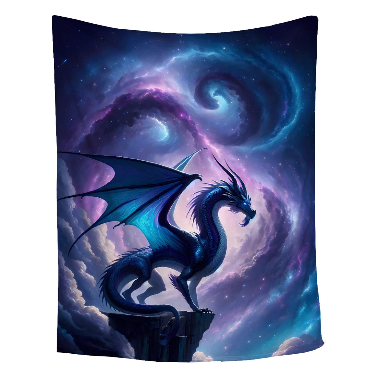 Dragon Blanket Gift For Woman Man Girls Boys Dragon Gift For Blue Dragons Lovers Soft Flannel Blanket For Living Room Sofa Couch