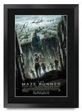 HWC Trading The Maze Runner 1 16 x 12 inch Framed Gifts Printed Poster Signed Autograph Picture for Movie Memorabilia Fans - 16 