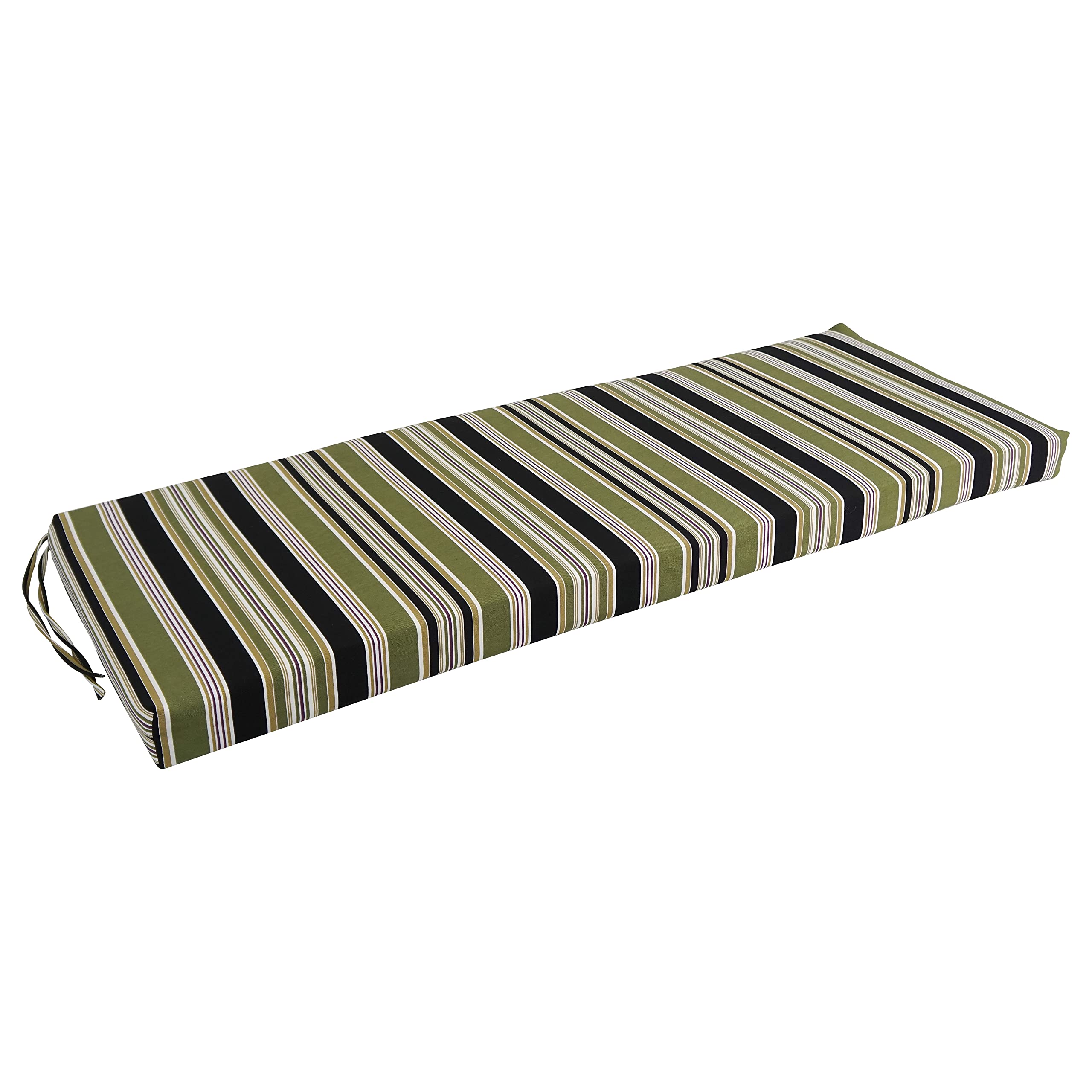 Blazing Needles Outdoor Bench Cushion, 1 Count (Pack Of 1), Eastbay Onyx