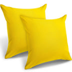 2 Pieces Outdoor Throw Pillow Covers Patio Balcony Waterproof Cushion Covers Pu Fall Coating Pillow Shell Square Garden Cushion