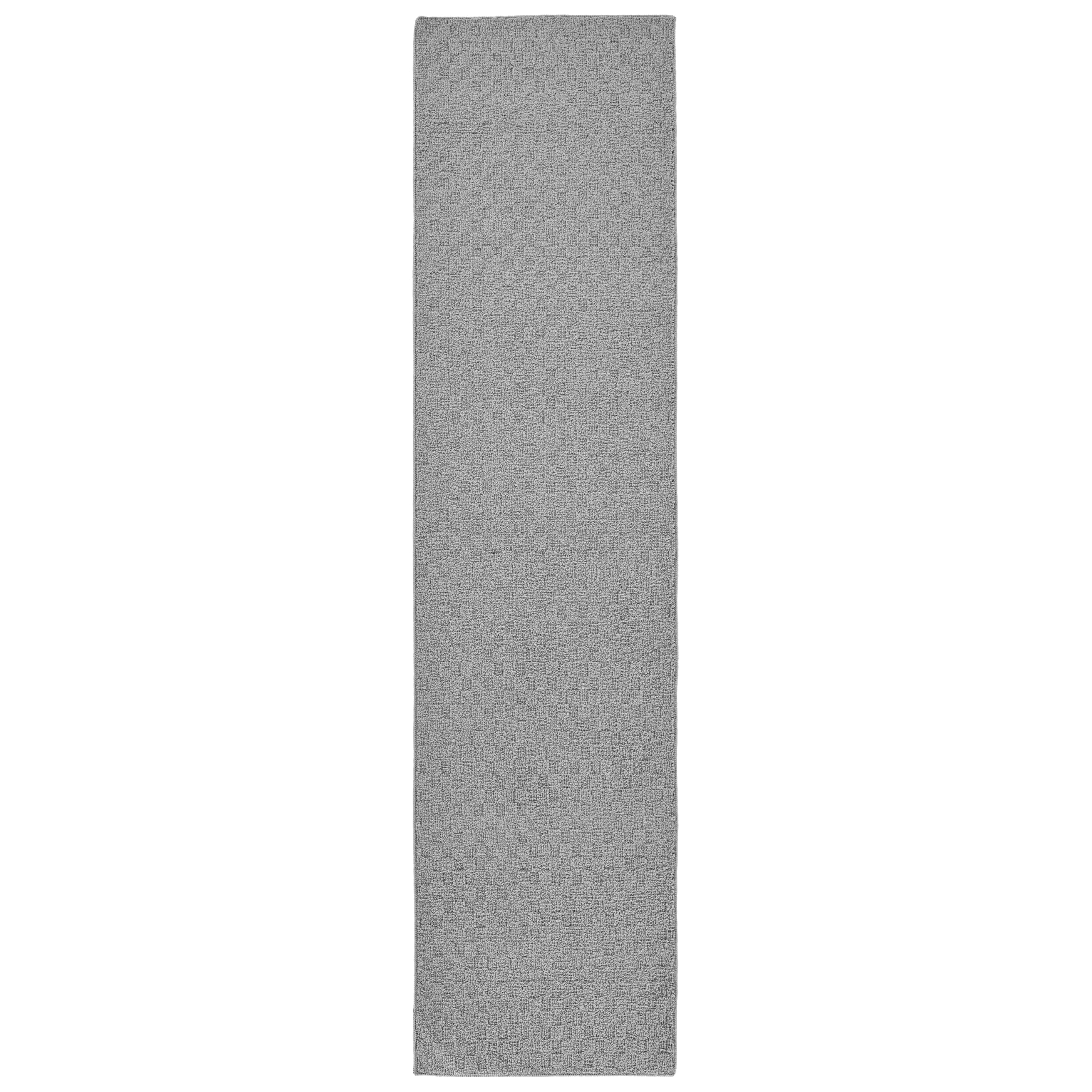 Garland Rug Town Square Silver 2' x 8' Stain Resistant Indoor Runner Rug