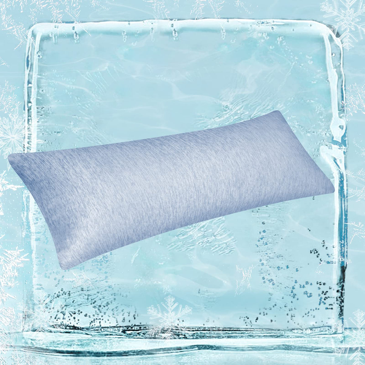 Fittia Ultra Cooling Body Pillow Cases For Night Sweats & Hot Sleepers, Body Size Cooling Pillowcases For Sleeping, Q-Max 0.45 C