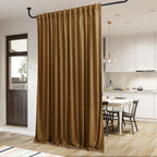 Stangh Gold Brown Curtains 120 Inches Long Halloween Holiday Backdrops For Party Thermal Insulated Blackout Window Drapes For Li