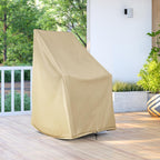 Shine Company Weatherproof Outdoor Rocking Chair Cover, 100% Woven Polyester, Elastic Cord With Toggle, Khaki