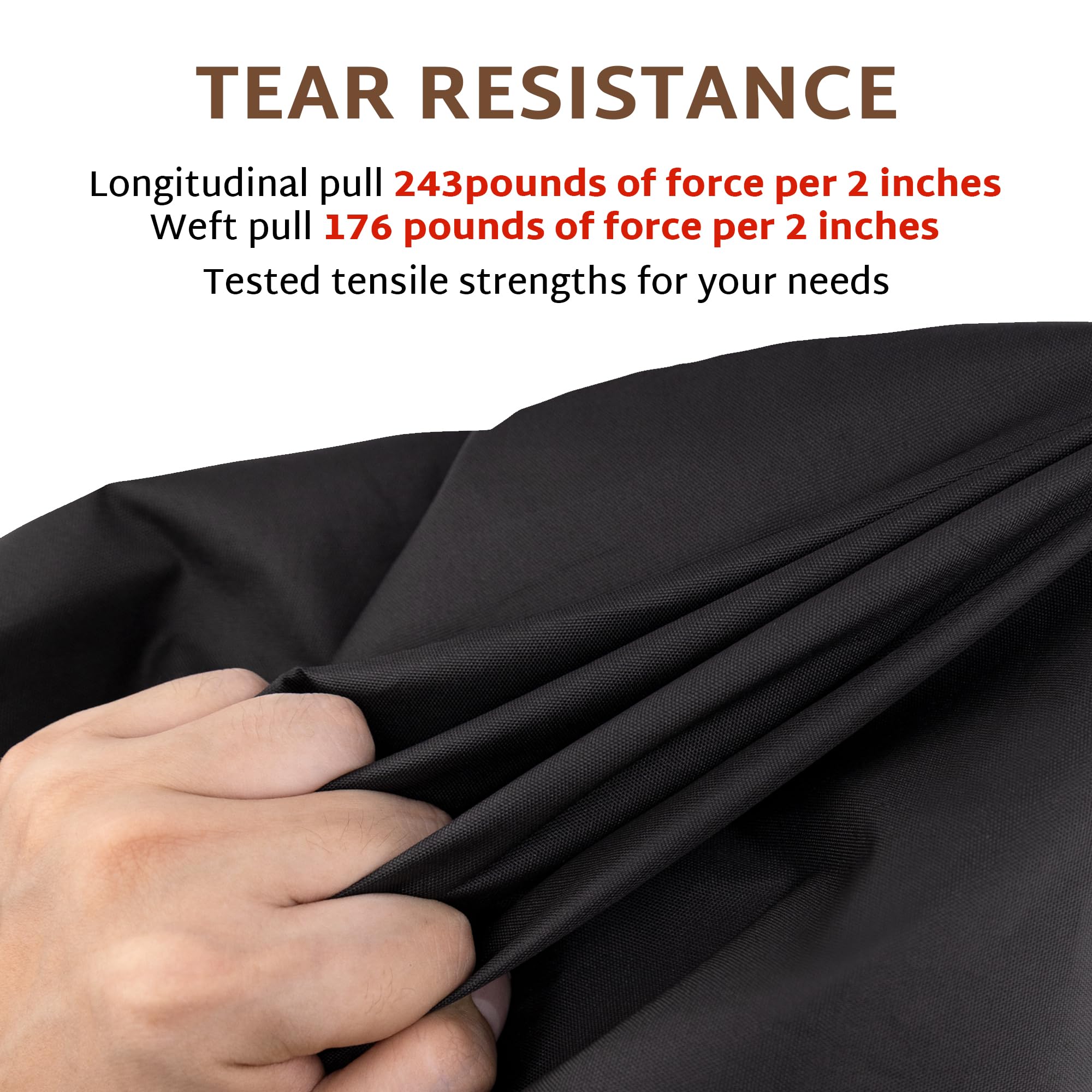 Ibirdie Outdoor Patio Furniture Set Covers 128 X 64 Inch Fit 5 X 10 Ft, 60 X 127 Inch Table, Waterproof Weatherproof Rectangular Cover, Heavy Duty 600D For Outside Dining Table And Chairs