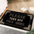 Funny Welcome Mats Please Take Off Your Shoes Mat For Entrance Indoor And Outdoor Personalized Mats Anti-Slip Novelty Gift Mat 1