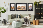 Countryarthouse 13X17 Frame Black Wood With Black Mat | 15X19 Frame Matted To 13X17 | Display Your Picture Under Uv Acrylic Shat