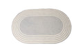 Colonial Mills Narragansett Braided Area Rug, 4X6, Gray