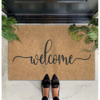 Mwazzll Large Welcome Mat Outdoor Indoor Non Slip Doormat Durable Easy To Clean Super Absorb Mud Front Door Mats For Entrance,Pa