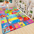 HOMORE Kids Educational Rug, 7x10 Kids Collection Area Rug for Learning Alphabet, Numbers, Colors, Season and Animal Words, Play