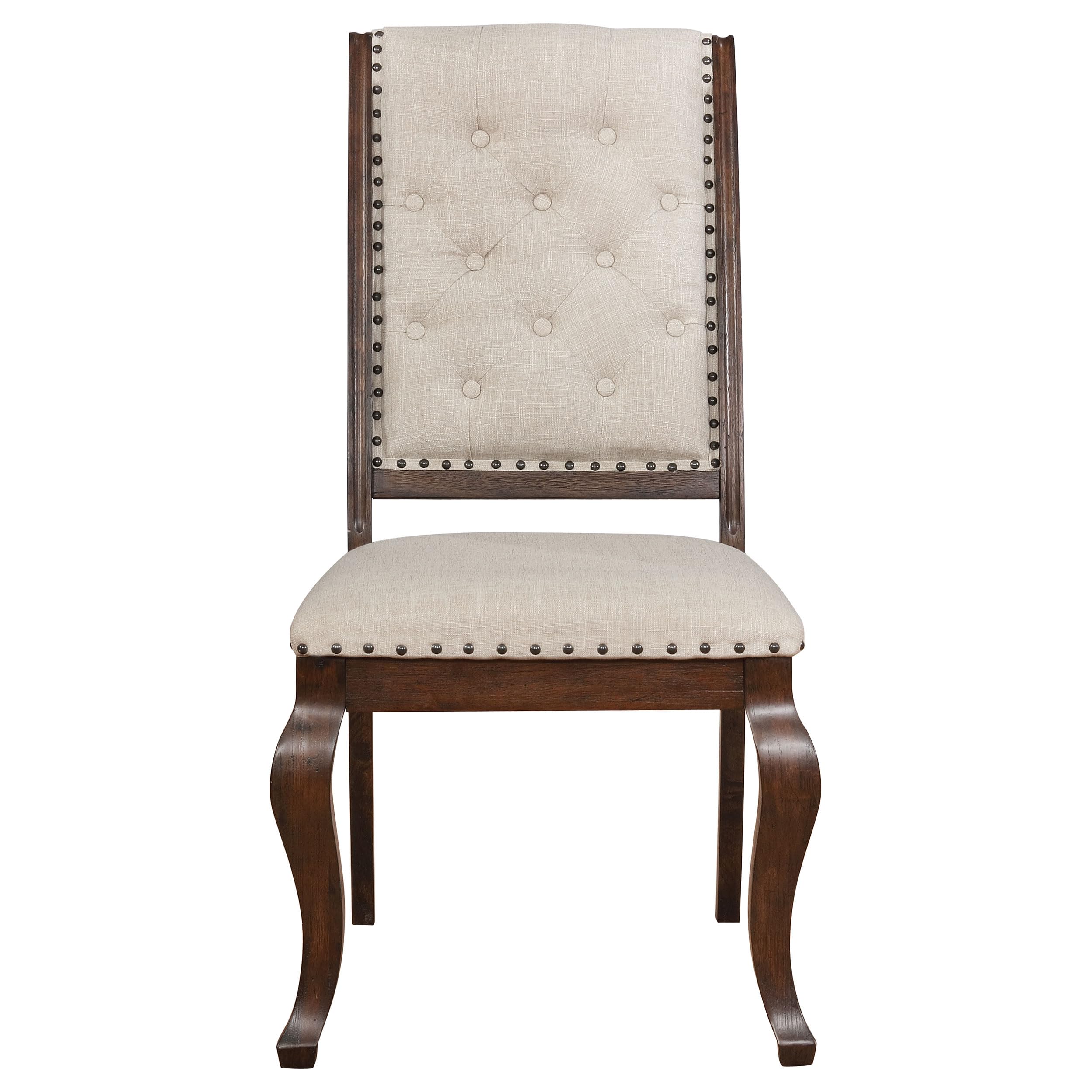 Coaster Home Furnishings Brockway Upholstered Dining Chair Antique Java (Set of 2)