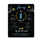 Felt Like Sharing Baby Milestone Chalkboard Sign, Nursery Decor, Baby Message Board - Cute Photo Milestone Board, Baby Growth Ch